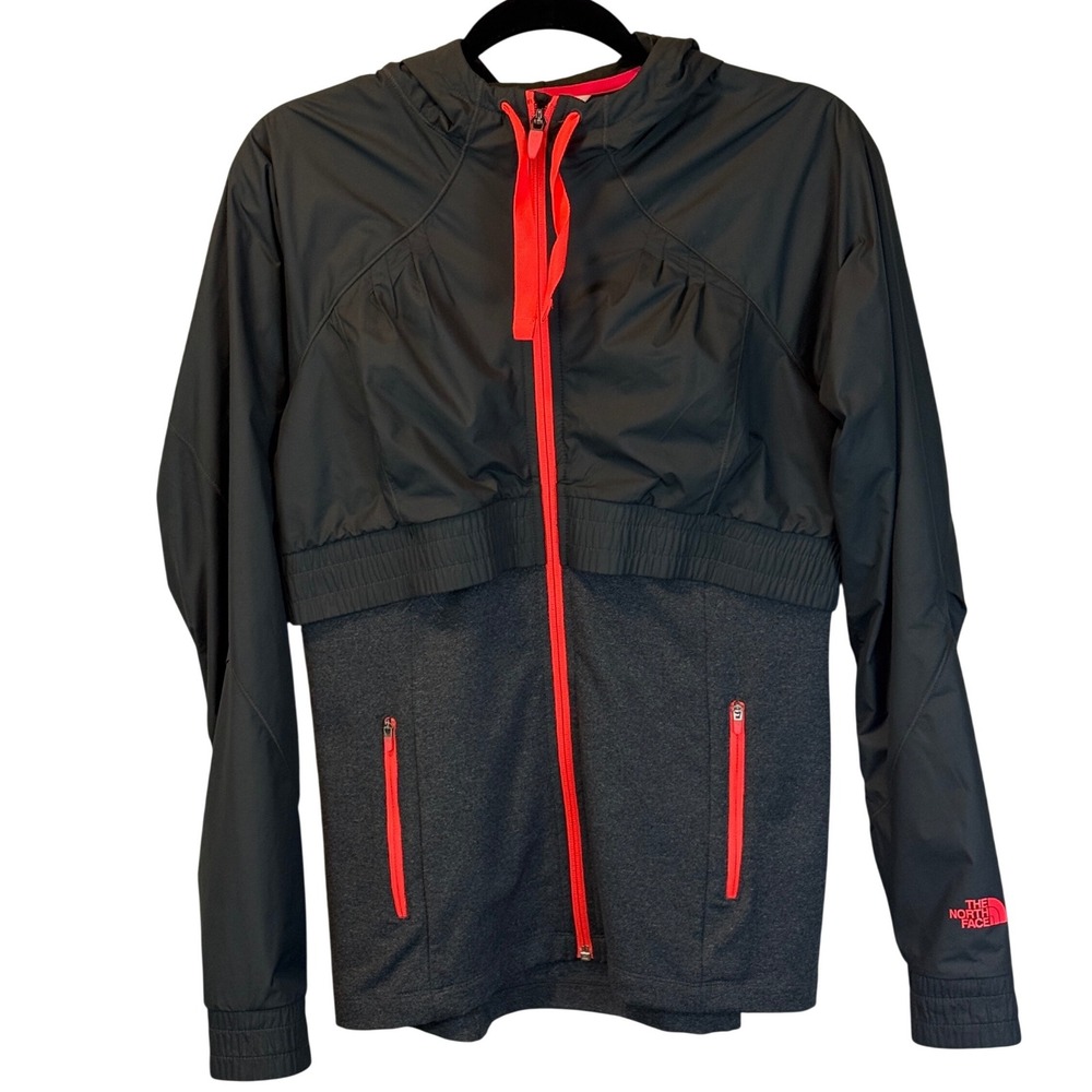 The North Face Women's Sanctuary‎ Yoga Windbreaker Jacket Asphalt Gray Size M